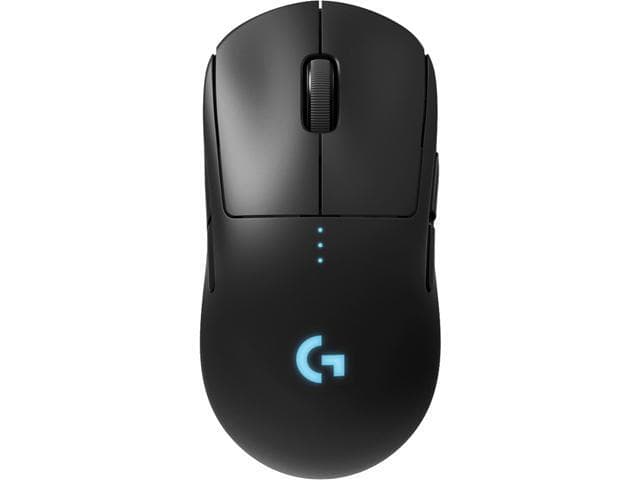 Logitech - G PRO Lightweight Wireless Optical Ambidextrous Gaming Mouse with RGB Lighting - Black
