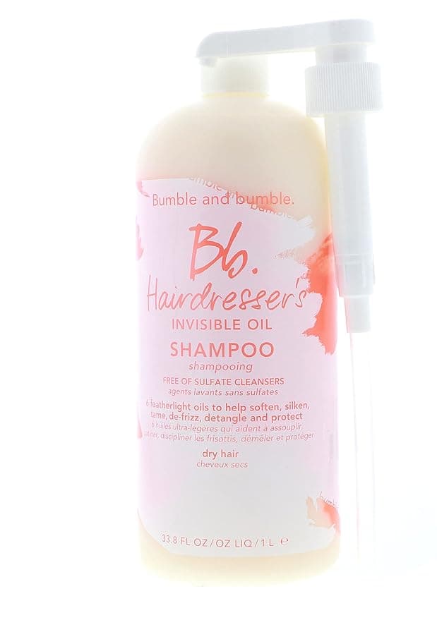 BB Bumble and Bumble Invisible Oil Shampoo 33.8 oz / 1 Liter Jumbo Size Pump