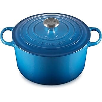 Le Creuset Enameled Cast Iron Signature Round Dutch Oven, 5.5 qt., Cerise