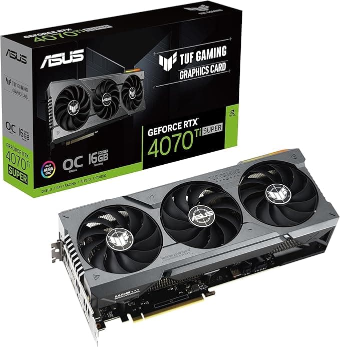 ASUS TUF Gaming GeForce RTX 4070 Ti Super 16GB GDDR6X OC Edition Gaming Graphics Card