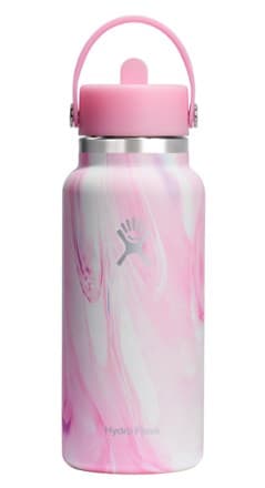 Hydro Flask Wide-Mouth Travel Vacuum Water Bottle with Flex Straw Cap - 32 fl. oz.