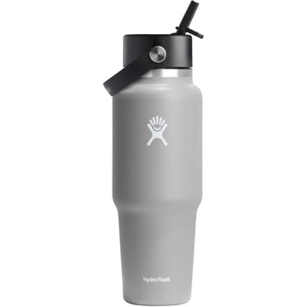 Hydro Flask Wide-Mouth Travel Vacuum Water Bottle with Flex Straw Cap - 32 fl. oz.