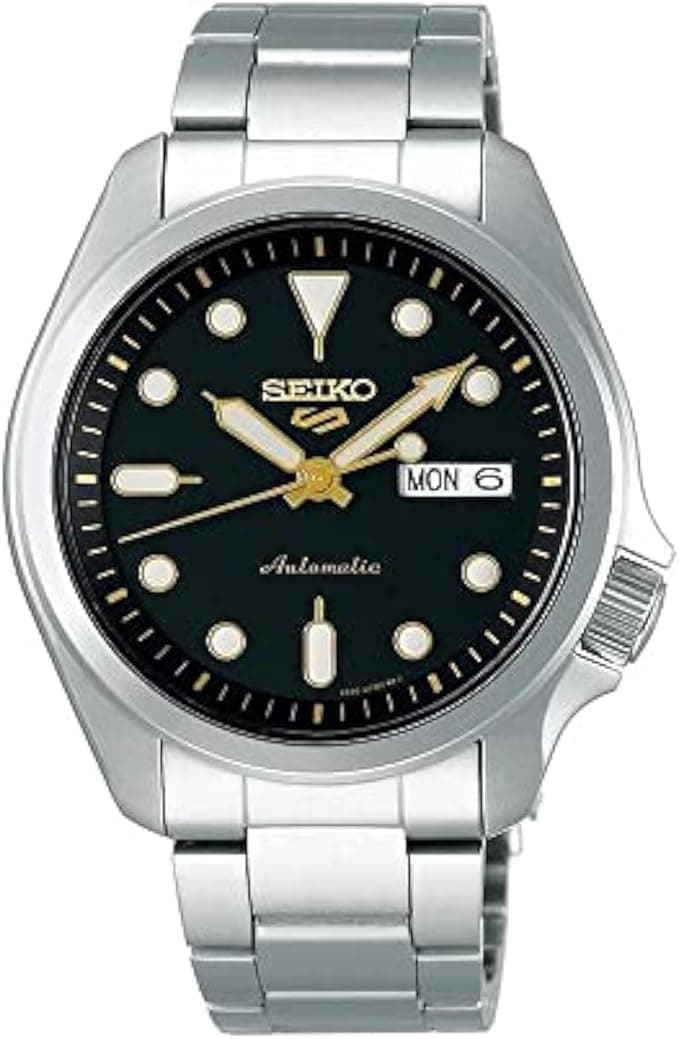 SEIKO 5 Automatic Black Dial Stainless Steel Men's Watch SRPE57K1
